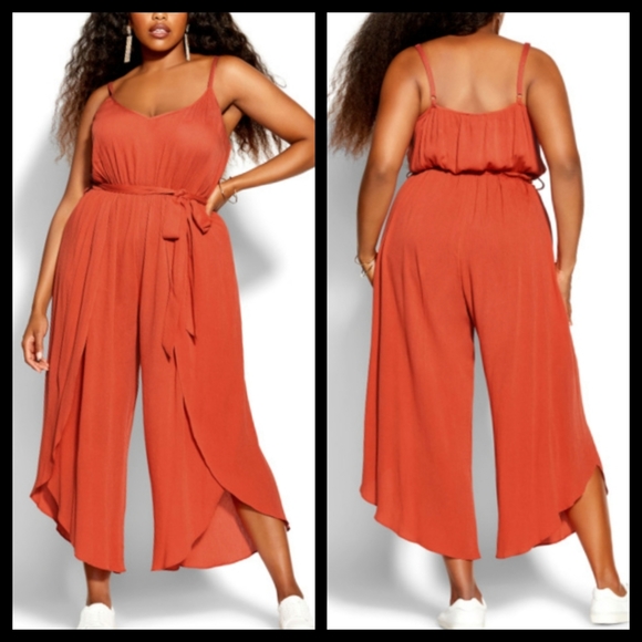 City Chic Pants - City Chic Sleeveless Cropped Jumpsuit 14, 16,  20 NWT